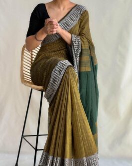 Khadi cotton saree
