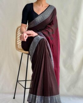 Khadi cotton saree
